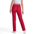 thumbnail image 6 of School Uniform Pants for Girls Skinny Fit Stretch Pants with Pockets Straight Pants Girls Red Uniform Pants Back To School Outfits for Teen Girls Outfits Size 13-14 Years, 6 of 6