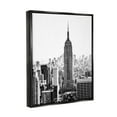 thumbnail image 2 of Stupell Industries New York Urban City Skyscrapers Downtown Skyline Photograph Jet Black Floating Framed Canvas Print Wall Art, Design by Bill Carson Photography, 2 of 5