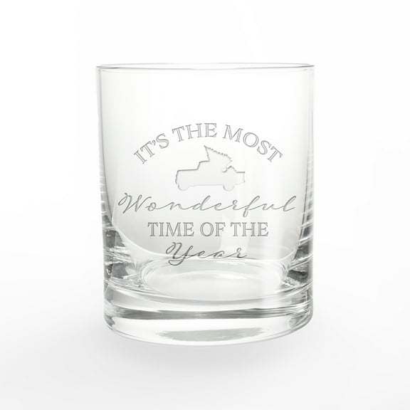 Creative Products It's the Most Wonderful Time of the Year 11 oz. Whiskey Glass