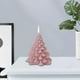 thumbnail image 5 of Vela con forma de árbol de Navidad 3D, estatua aromática relajante, vela aromática Rosa piel, 5 of 9