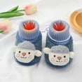 thumbnail image 4 of WEIYLL Boys Girls Shoes Warm Soft Booties Snow Comfortable Boots Infant Warming Fashion Cute Blue Baby Sneakers 3-6 Months, 4 of 8