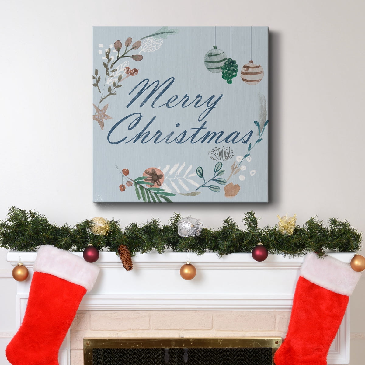 Snowy Christmas I- Gallery Wrapped Canvas