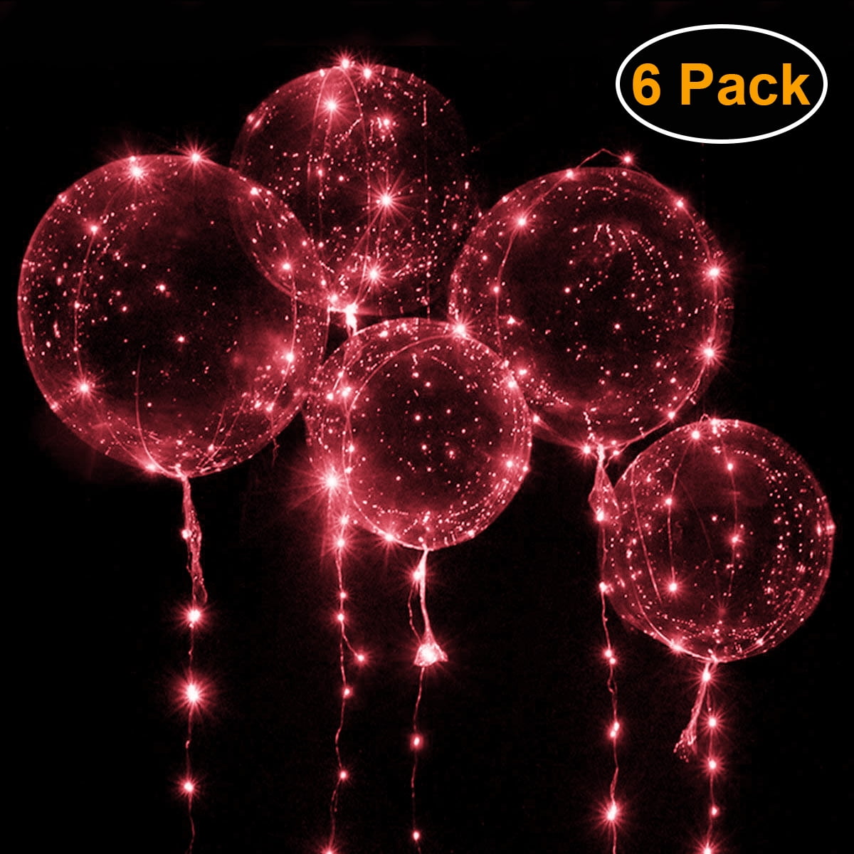 LED Light Balloons Transparent Balloon Wedding Xmas Birthday Party Lights Decor 