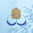 thumbnail image 2 of Half Crystal Large Hoop Earrings, 2 of 5