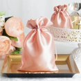 thumbnail image 2 of Bolsas de regalo de terciopelo de oro rosa, bolsas con cordón para recuerdo de boda, bolsas de regalo de Navidad para Baby Shower, 10 por paquete-11*15cm, 2 of 5