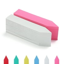 Just Houseware 200 Pcs Plant Labels 4" Plant Tags Waterproof Garden Labels Pot Marker(White And Pink)