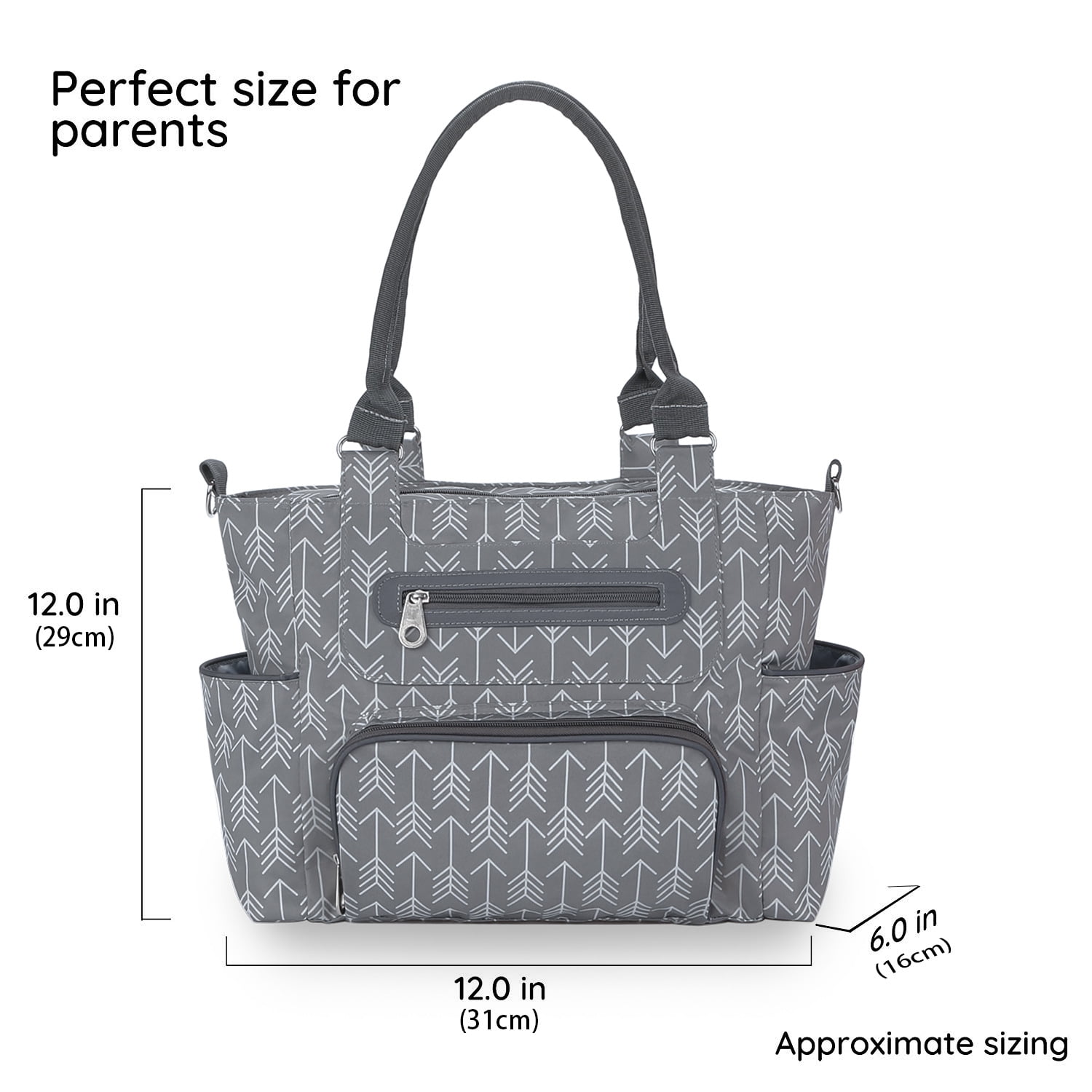 SPEKSEE Versatile Large Capacity Mommy Bag Diaper Tote with Multiple Accessories for Outdoor Use