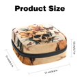 thumbnail image 2 of 1Pc Cute Period Bag Menstrual Cup Pouch, Large Storage Bag Sanitary Purse for Sanitary Napkin Pads, Vintage Skull Floral Plant Butterflies Pads Organizer for Girls Women, 2 of 6
