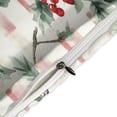 thumbnail image 4 of 3 Pcs Soft Bedding Set, Includes 1 Duvet Cover with Zipper And 2 Pillow Shams,Christmas Plaid Christmas Tartan King(102"×90"), 4 of 8