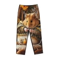 thumbnail image 4 of Haiem Modern Floral Guinea Pig Women's Pajama Pants Ultra Lightweight Pjs Bottoms Sleepwear Bottom Pants With Pocket Drawstring-Small, 4 of 7