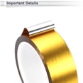 thumbnail image 3 of Unique Bargains 1 Roll Universal Air-Release Adhesive Pinstripe Tape Matte Gold Tone 1.38"x164.04ft, 3 of 6