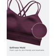 thumbnail image 3 of Sostén CRZ YOGA Butterluxe Moldeado con Doble Tirante Morado Profundo L, 3 of 5