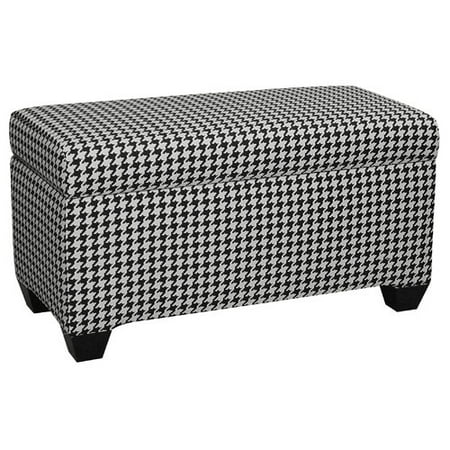 Skyline Furniture Upholstered Cotton Berne Storage Ottoman Departments