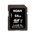 thumbnail image 1 of SDHC Memory Card Koah Ultimate 64GB Class 10 U3 V30 UHS-I, 1 of 5