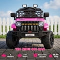 thumbnail image 4 of Qaba 12V Toddler Ride on Truck Car, Electric RC Car for Kids, Gift for Boys & Girls, Pink, 4 of 10