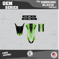 thumbnail image 2 of Kalair GFX Graphics Kit for Kawasaki KLX230 (2020-2024) Oem Series, 2 of 5