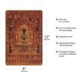thumbnail image 2 of Buddha Vajradhara - The Vajra Holder Enlightened One - Vintage Tibetan Thangka Buddhist Painting - Tibet, 15th Century - 8 x 12 inch Vintage Wood Art Sign, 2 of 4