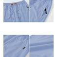thumbnail image 5 of Tyhengta Mens Shorts Casual Drawstring Zipper Pockets Elastic Waist Lightblue 32, 5 of 7