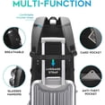 thumbnail image 5 of Business Laptop Backpack for Men,Women,15.6 Inch Water Resistant Travel  Laptop Backpack Carry  Backpack with USB  Port,Large Business Work Durable  Bag, Grey, 5 of 6