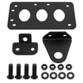 thumbnail image 3 of Motorcycle Tail Light Bracket, Side Mount Tag License Plate Holder Colorfast Heavy Duty Universal  For Motorbike Black, 3 of 8