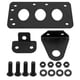 thumbnail image 1 of Kit de soporte de luz de freno universal para motocicleta, soporte de placa de matrícula de montaje lateral de repuesto para Fatboy Iron 883 negro, 1 of 14