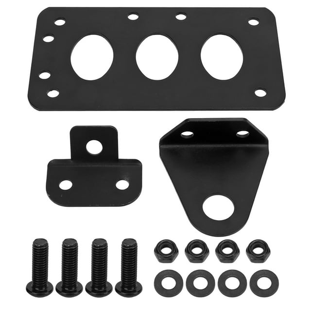 Motorcycle Tail Light Bracket, Strong Heavy Duty Universal Side Mount Tag License Plate Holder Rustproof For Motorbike Black