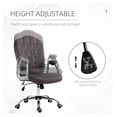 thumbnail image 4 of YOSITiuu Home Office Chair, Velvet Computer Chair, Button Tufted Desk Chair with Swivel Wheels, Adjustable Height, and Tilt Function, Dark Gray, 4 of 9
