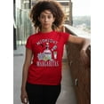 thumbnail image 3 of Midnight Margarita Cocktail Halloween Night Fun Drinks Women's T-shirt, XL, Red, 3 of 6
