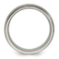 thumbnail image 5 of Edward Mirell Titanium Brushed&Polished w/Sterling Silver 7mm Band EMR185, 5 of 5