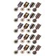 thumbnail image 1 of Medalla Insignia Solapa Broche Pin Disfraz Uniforme Ramillete Joyería 20 piezas, 1 of 9