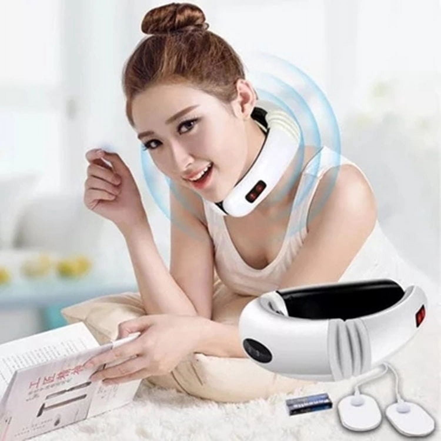 Portable Neck Massager For Arthritis And Neck Pain, Neck And Body Massager, Heated Neck Massager With 6 Massage Modes & 15 Levels of Intensity