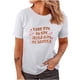 thumbnail image 1 of Camiseta de manga corta suelta con cuello redondo y estampado informal a la moda para mujer Fridja  hjk4674, 1 of 4