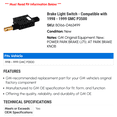 thumbnail image 2 of Brake Light Switch - Compatible with 1998 - 1999 GMC P3500, 2 of 2