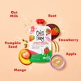 thumbnail image 3 of Once Upon a Farm Organic Refrigerated Toddler Food Straw-Mango Apple Dairy-Free Oat Milk Smoothie, 3.2oz Pouch, 3 of 12