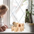 thumbnail image 4 of SHISUYAN Multifunctional Hamster House Hamster Castle Double-layer Rat Room Small Pet Hut Cage Decor, 4 of 9