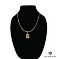 thumbnail image 1 of Collar de oro de 14 quilates con colgante de Rosa, el mejor regalo unisex para madre, padre, novia, novio, ella, él, collar de cadena cubana de 14 quilates de Aria Jeweler Daily, 1 of 5