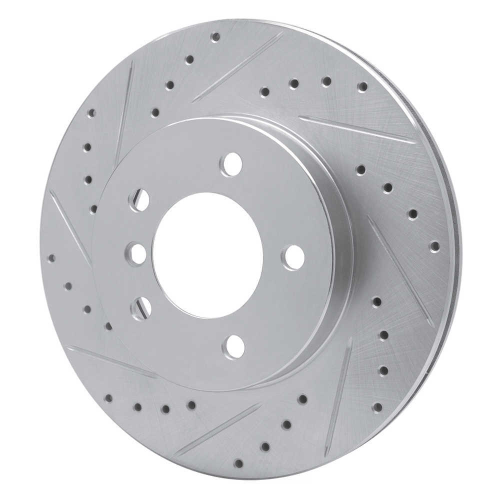 Dynamic Friction Company 631-31046L DFC Brake Rotor - Drilled And Slotted - Silver