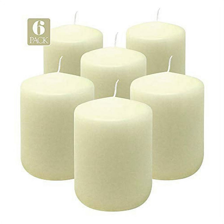10pcs Unscented Tealight Candles white, Smokeless, Dripless, Long