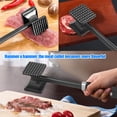 thumbnail image 3 of Meat Hammer Dual-Sided Meat Tenderizer Hammer Heavy Duty Pyramid Teeth Design Kitchen Mallet for Beef Chicken Pork, 3 of 8