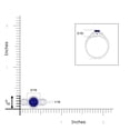 thumbnail image 4 of ANGARA Natural Vintage Style Tanzanite Split Shank Ring with Diamond Halo in 14K White Gold for Women (Size-6mm) | December Birthstone, Anniversary, Jewelry Gift for Women | Natural Tanzanite Ring, 4 of 9