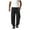 Black, variant on Coorders George Mens Cargo Pants Casual Baggy Drawstring Loose Fit Hip Hop Pants with Pockets, Khaki,Size S