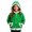 kids hoodies :Green, variant on Girls White Faux Fur Trim Full Zip Hooded Jacket Kangaroo Pocket Soft Warm Winter Casual Outerwear,2-3 Years