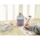 thumbnail image 2 of Cute Pen Retractable Holder Pop Up Pencil Case, Upright Retractable Transformer Bag Standing Organizer (Pink), 2 of 4