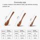 thumbnail image 2 of cucharas pequeñas de madera, cucharilla de madera Sevensun, cucharilla pequeña para servir, utensilios de madera para cocinar, cuchara pequeña para condimentos, minicuchara de madera para miel de uso, 2 of 8