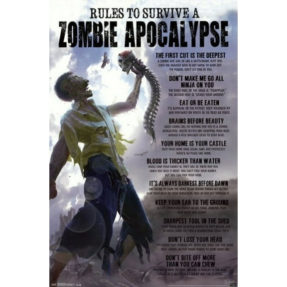 Zombies - Attack 2 Poster Print (22 x 34)