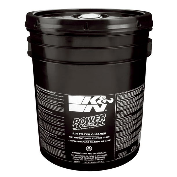 K&N Air Filter Cleaner and Degreaser Power Kleen; 5 Gallon; Restore