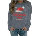 thumbnail image 1 of WEAIXIMIUNG Sweat-Shirt d'Hiver à Imprimé Floral pour Femmes Manches Longues Haut de Noël, 1 of 4