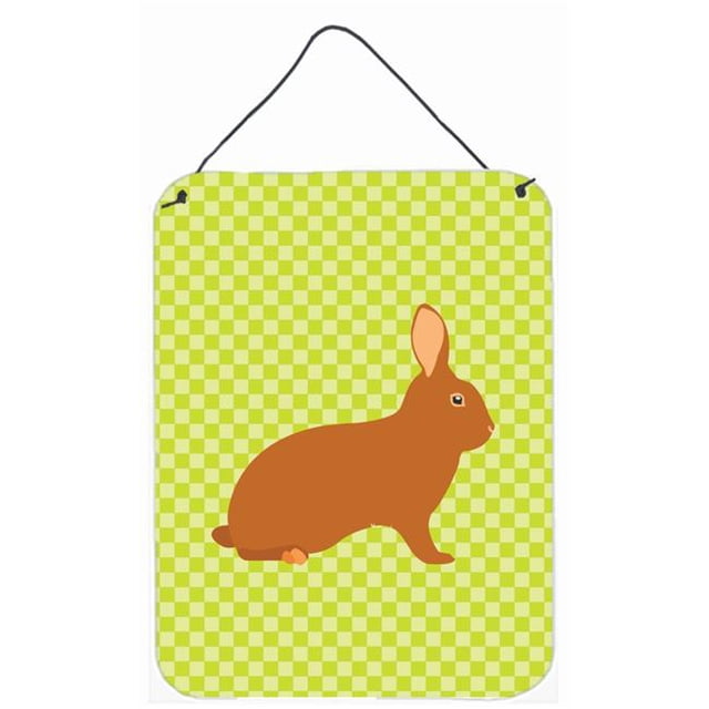Carolines Treasures BB7795DS1216 Rex Rabbit Green Wall or Door Hanging Prints