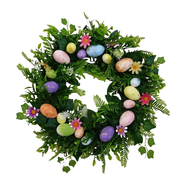Corona de flores de Pascua, guirnaldas colgantes, guirnalda de flores artificiales decorativas Estilo A