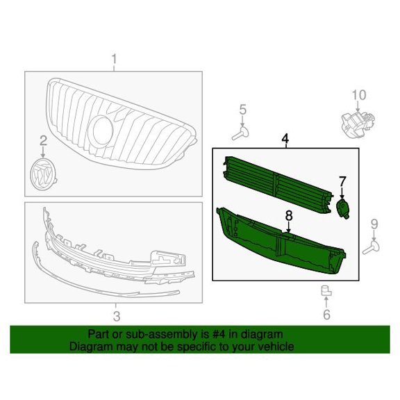 GM 26202080 Shutter Asm-Frt Bpr